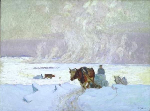 Maurice Galbraith Cullen The Ice Harvest France oil painting art